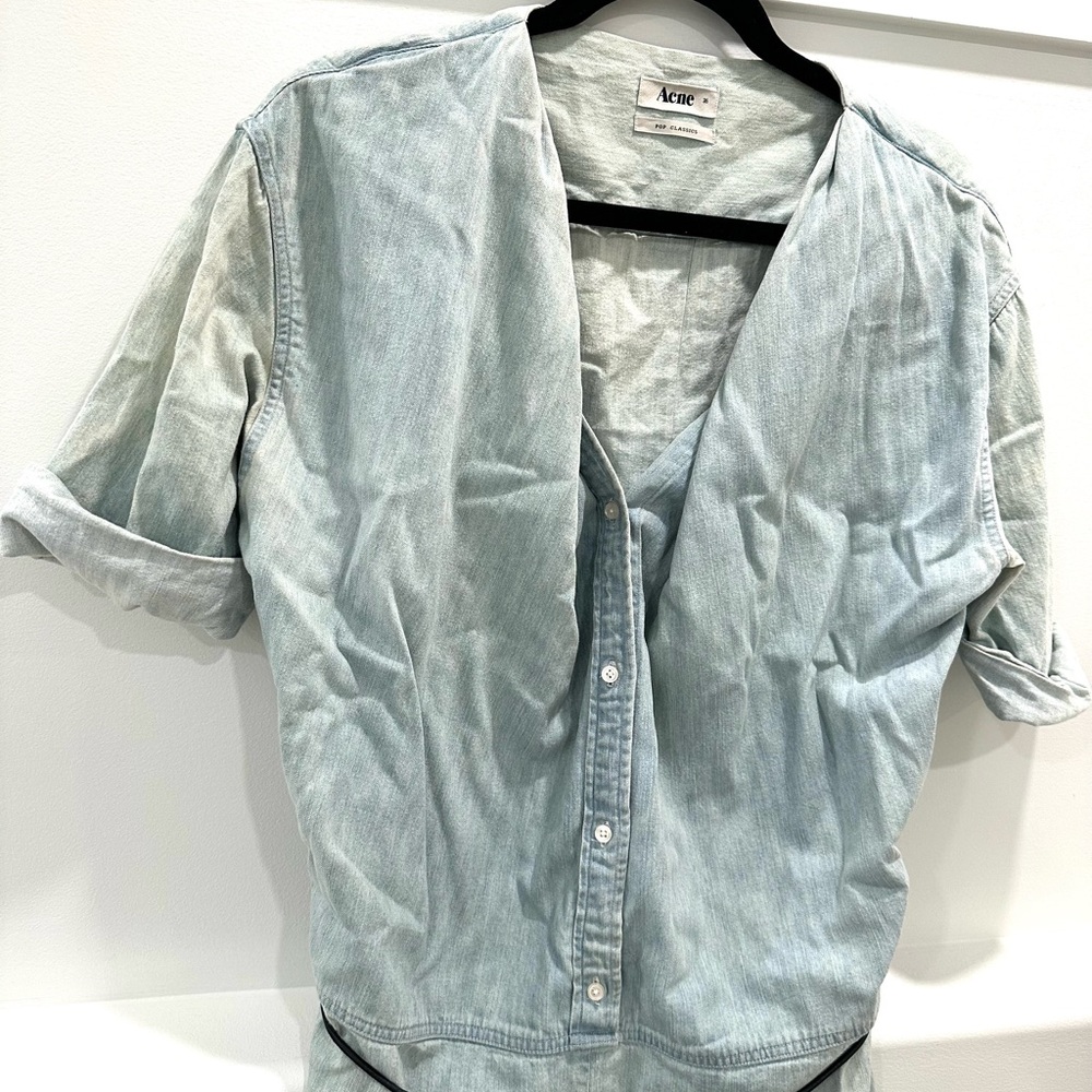 Acne Studios Abey denim romper - Picture 3 of 11